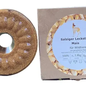 Begrenztes Angebot Wildlutscher Leckstein salziger, 1,8 kg gemahlener Mais